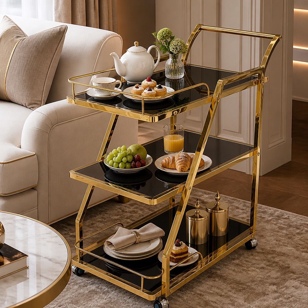 LUXURY SERVING TROLLEY