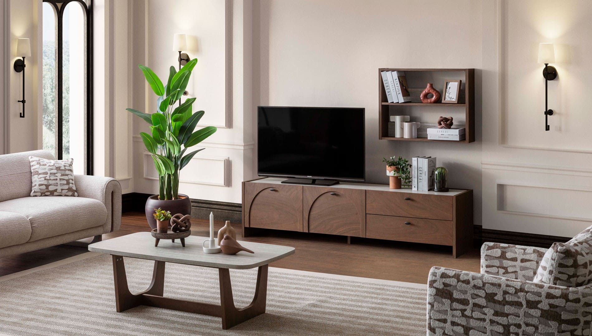 MALAGA  WALL UNIT 2 PCS