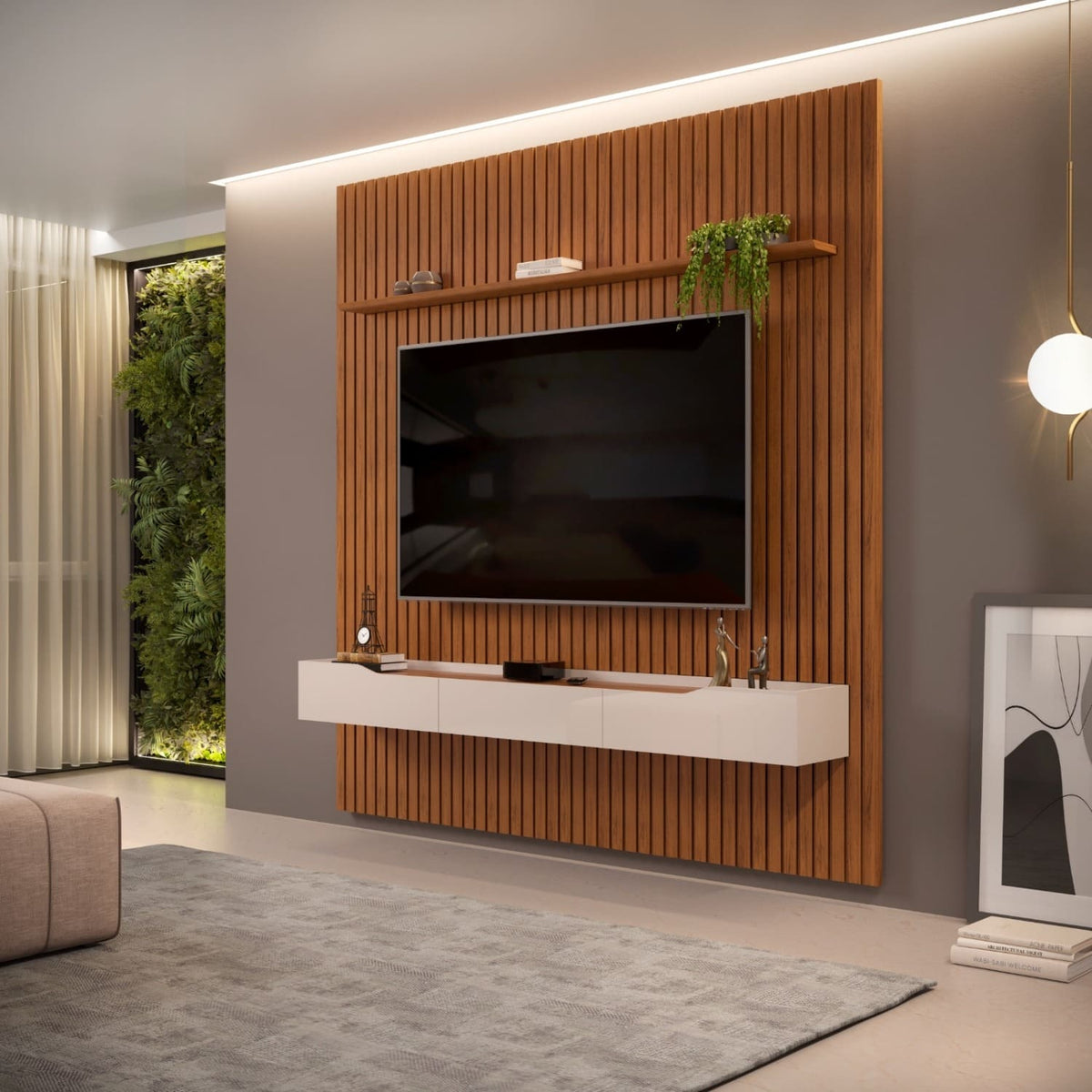 PRATIC TV PANEL LED SET – Qortuba furniture قرطبة للأثاث