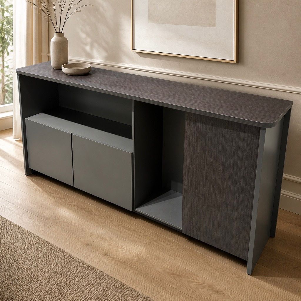 FOCUS LOW CABINET 200 CM – Qortuba furniture قرطبة للأثاث