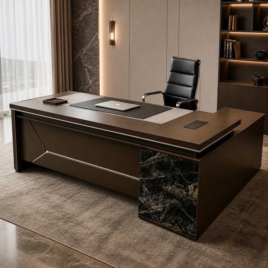 HORIZON OFFICE TABLE 220 CM – Qortuba furniture قرطبة للأثاث