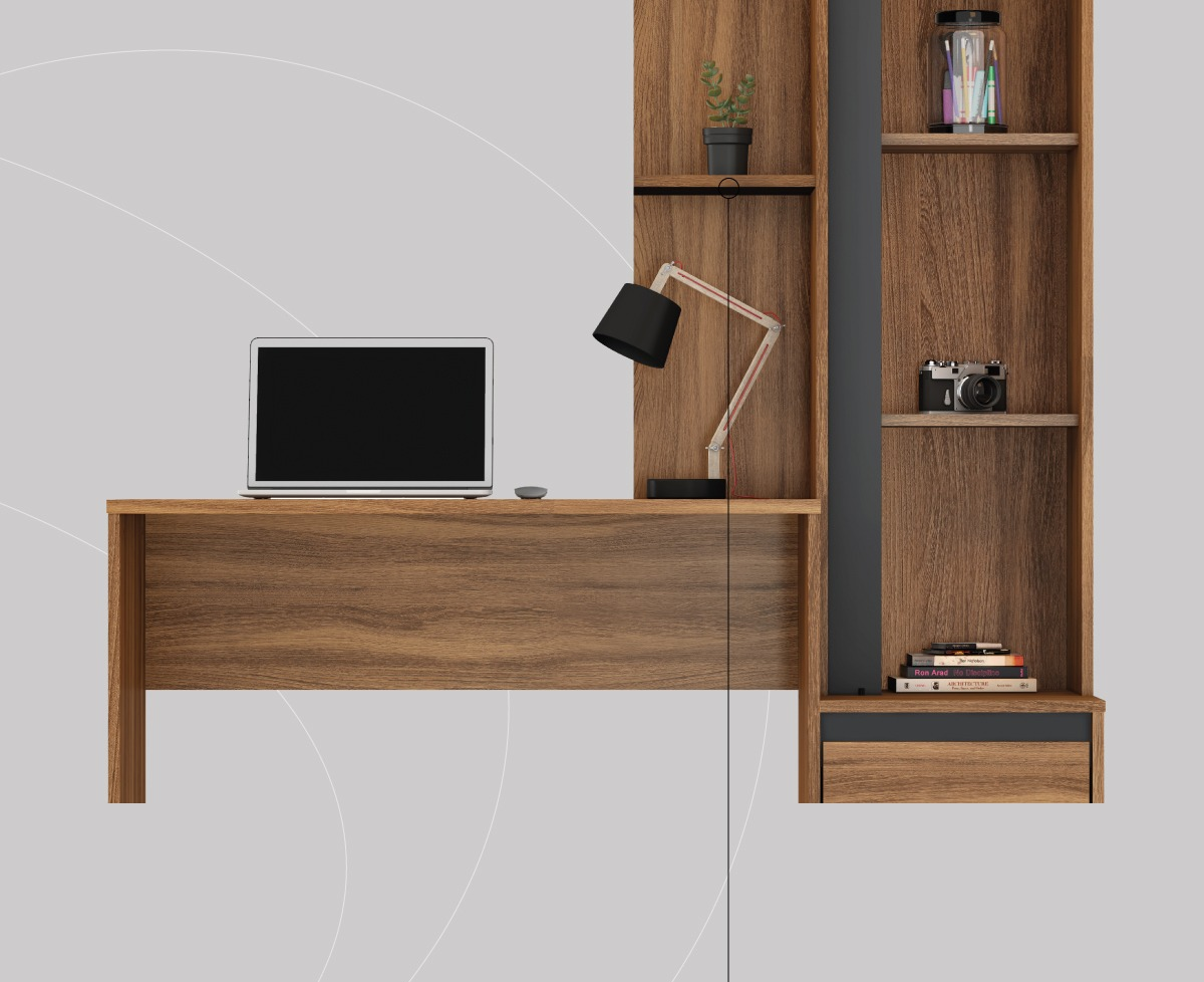 MORADA DESK WITH CABINET