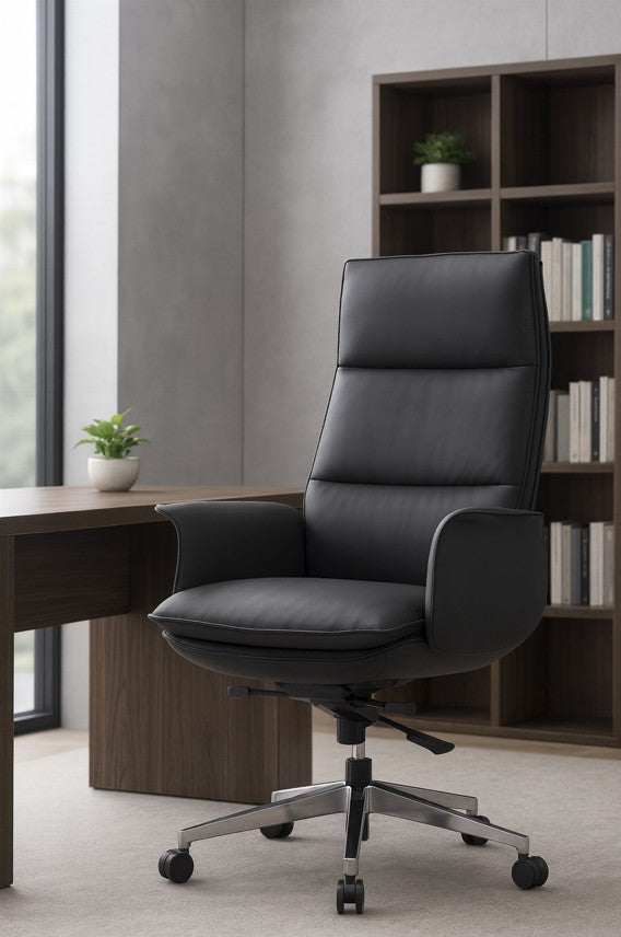 ORACLE HIGH BACK OFFICE LEATHER CHAIR