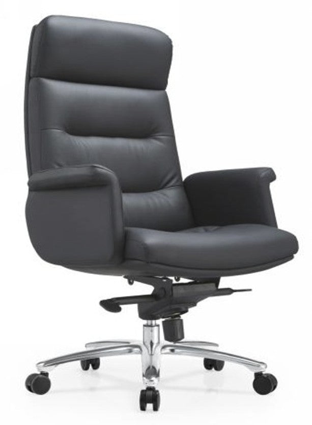 MOTION HIGH BACK OFFICE LEATHER CHAIR