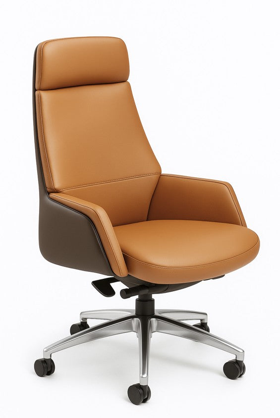 CONECT HIGH BACK OFFICE LEATHER CHAIR