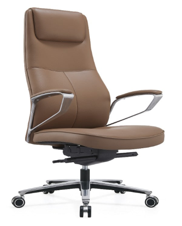 SENTRY HIGH BACK OFFICE LEATHER CHAIR