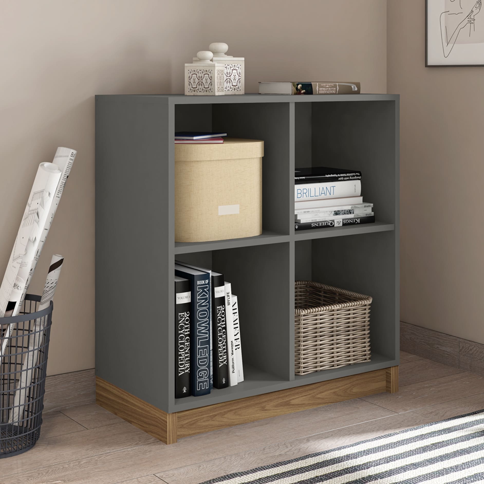 CUBIC LOW BOOKCASE