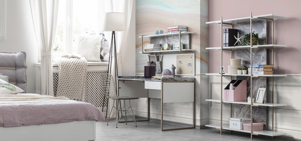 LOFT  GOLD BOOKCASE