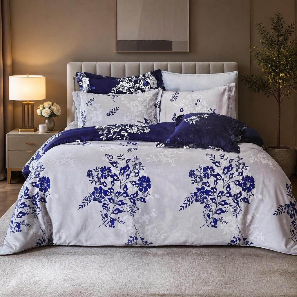 KING SIZE BED COVER 5 PCS
