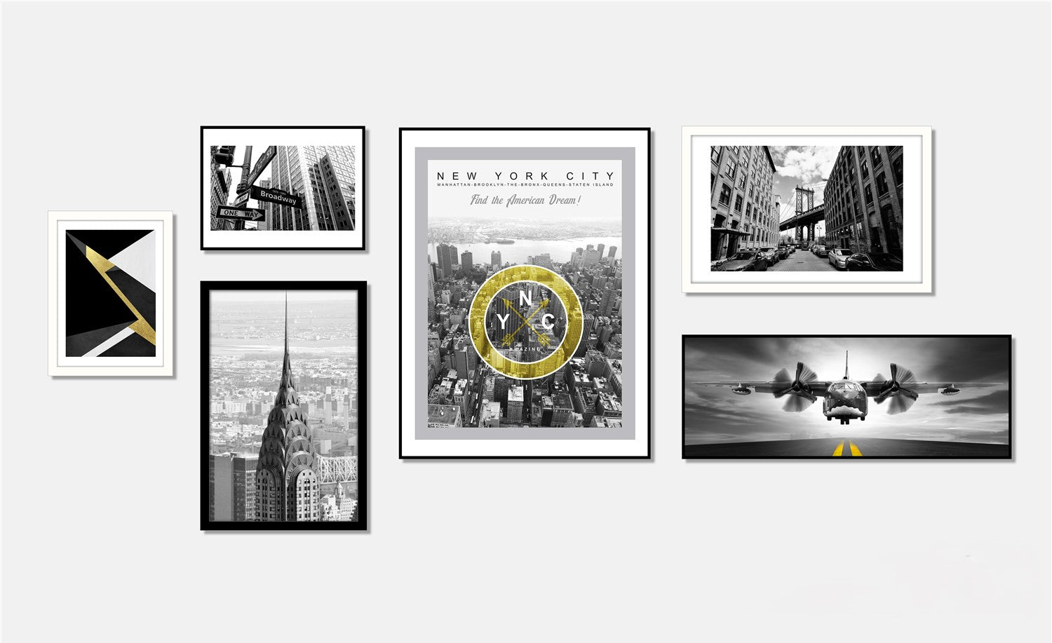 RISKY WALL ART SET 6 PCS