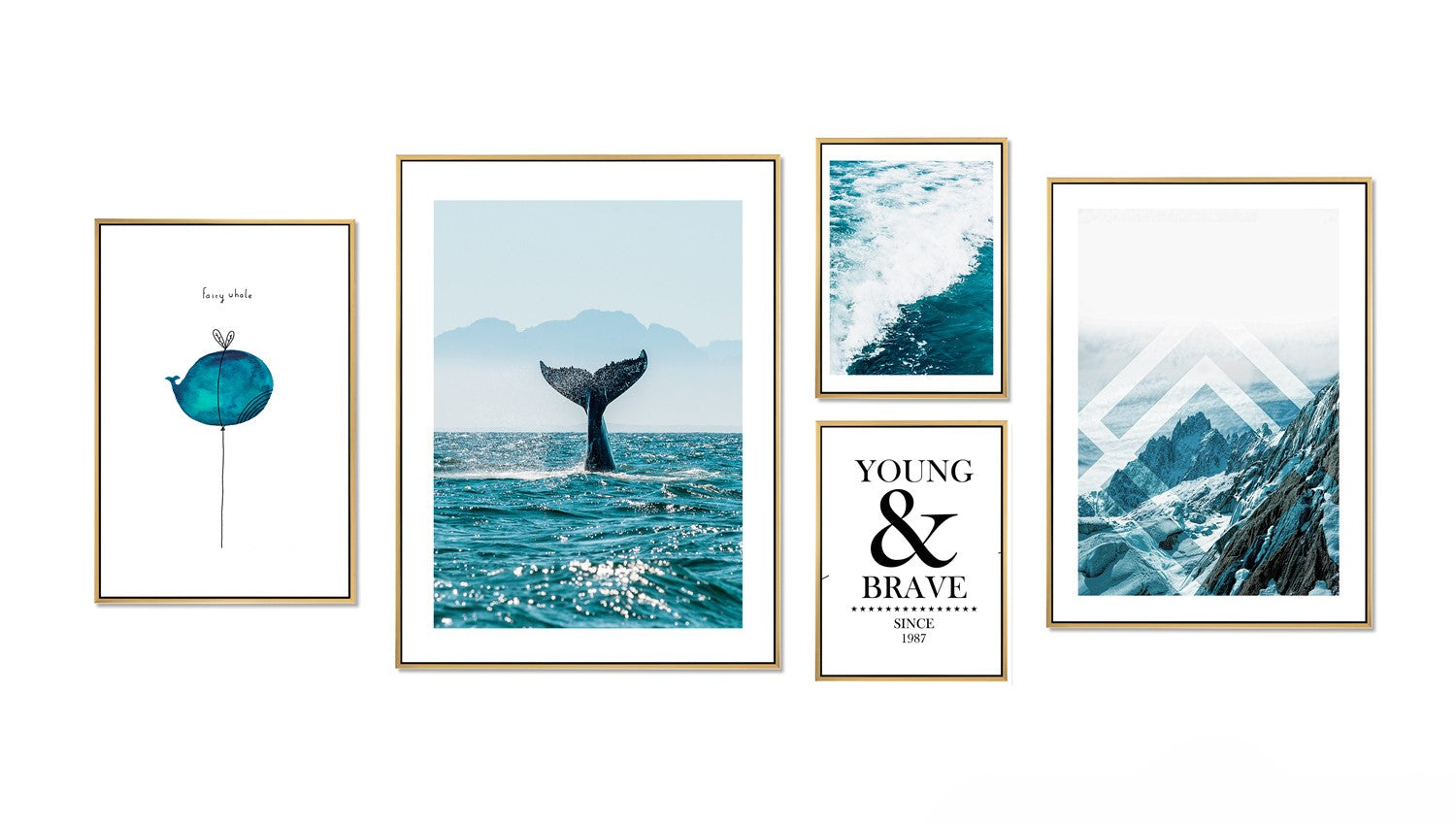 MERCURY WALL ART SET 5 PCS