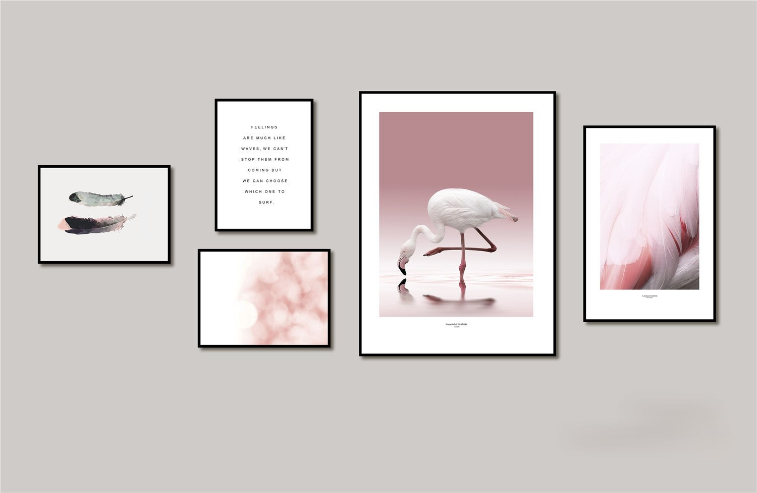 BOHO WALL ART SET 5 PCS