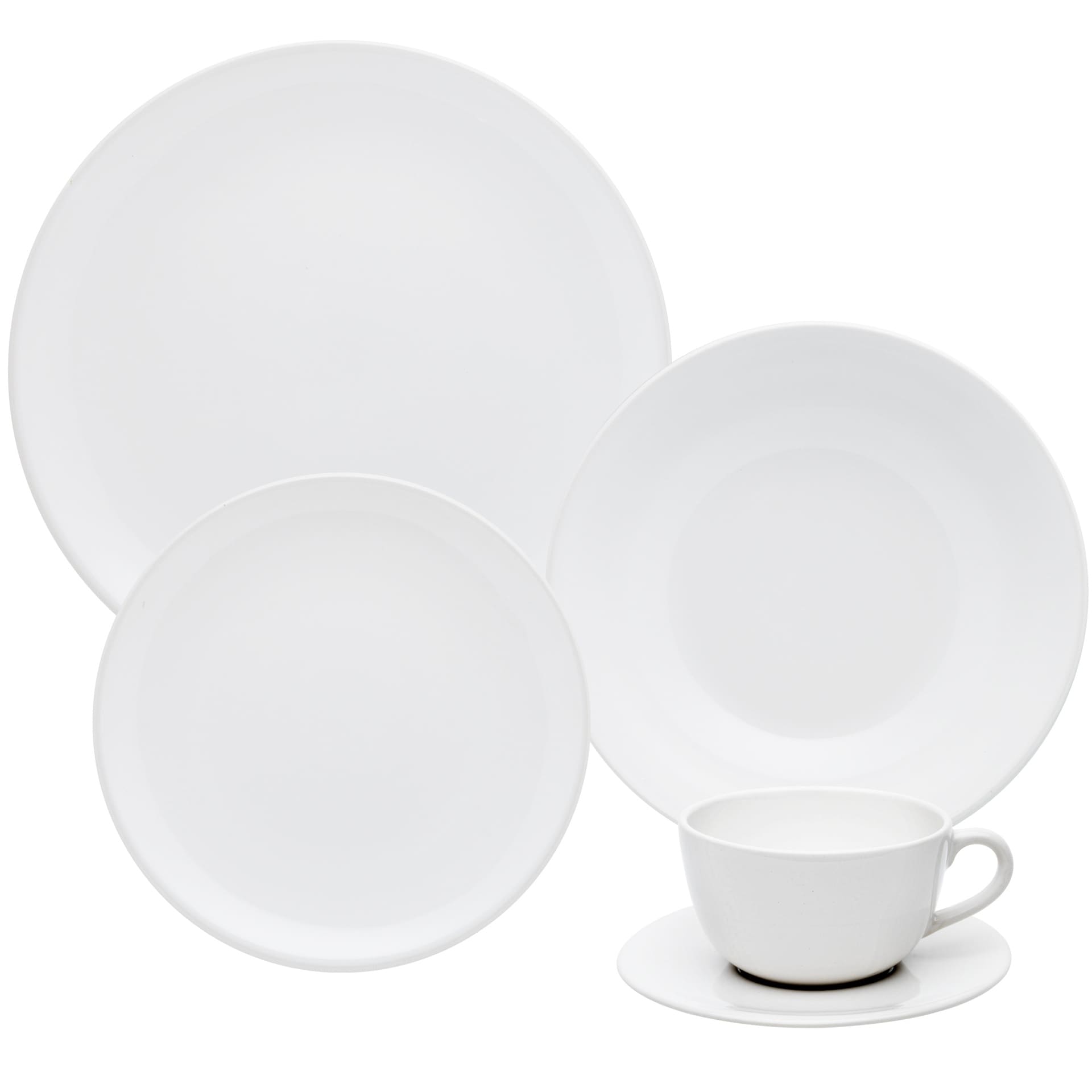 20 PCS UNNI WHITE DINNER|TEA SET
